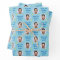 Custom Birthday Wrapping Paper Colourful Blue