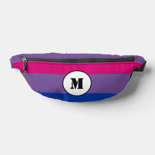 Custom bisexuality flag  fanny pack