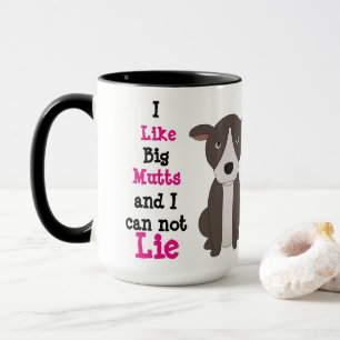 Custom Black 15oz Ringer Mug Big Mutts3 By ZAZZ_IT