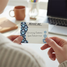 Custom Black And Blue Flower Border