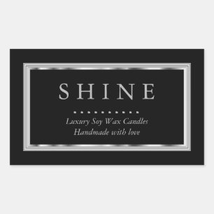 Custom Black and Silver Sticker