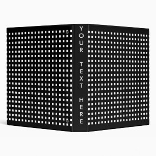 Custom Black and White Checked Binder / Album