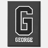 Custom Black and White Personalized Monogram