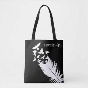 Custom Black and White, Raven Tote Bag