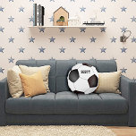 Custom Black and White Soccer Ball Pillow<br><div class="desc">Sports theme round pillow done in a black and white soccer ball look.  Personalize the dark grey text,  on the front of the pillow,  for yourself or as a great gift idea.</div>