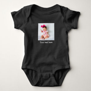 Custom Black Baby Bodysuit, A Unique Touch for You Bodysuit