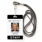 Custom Black Business Logo Employee Photo ID