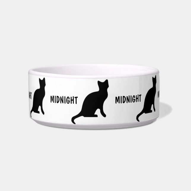 Custom Black Cat Bowl (Front)