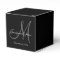 Custom Black Coloured Monogram Wedding Favour Box