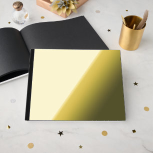 Custom Black Design Add Photo or Text Guest Book