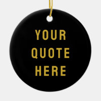 Custom Black Gold Your Quote Here Her Personalized