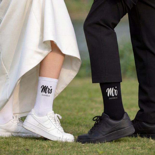 Custom Black Groom Wedding  Socks (Creator Uploaded)