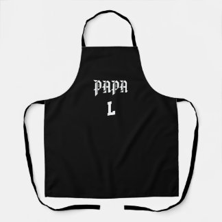 Custom Black Kitchen Apron - Dad