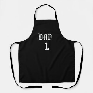 Custom Black Kitchen Apron - Dad