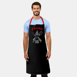 Custom Black Name Personalized Dad #FATHERSDAYGift Apron