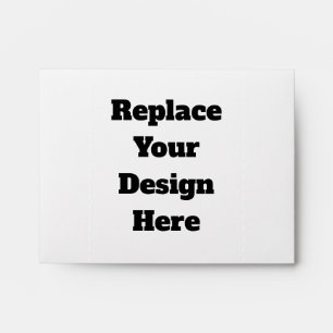 Custom black simple Design Add Photo or Text Envelope