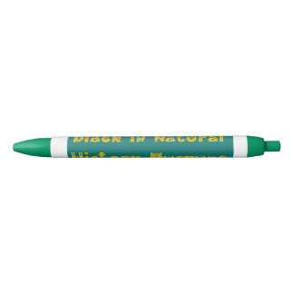 Custom Black Trim Pen, Black Ink Black Ink Pen