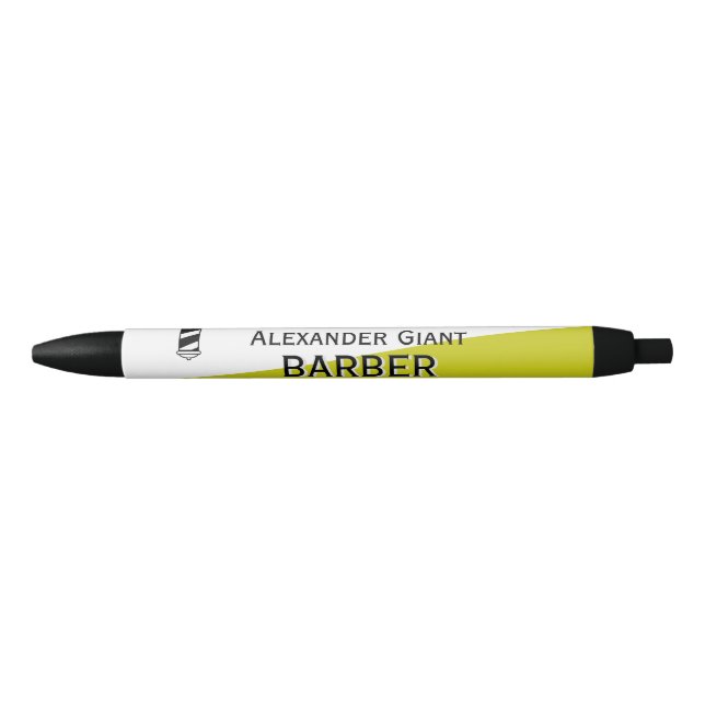Custom Black Trim Pen, Black Ink Pen (Front)