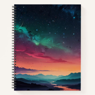 Custom Black & White Monogram Sketchbook Notebook