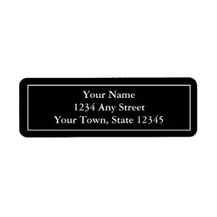Custom Black & White Pre-Addressed Mailing Labels