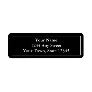 Custom Black & White Pre-Addressed Mailing Labels