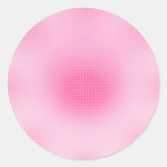 Custom Blank Blush Pink Trendy Template Classic Ro Classic Round Sticker (Front)