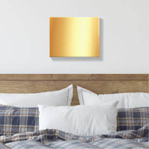 Custom Blank Gold Background for Your Photo Logo Canvas Print