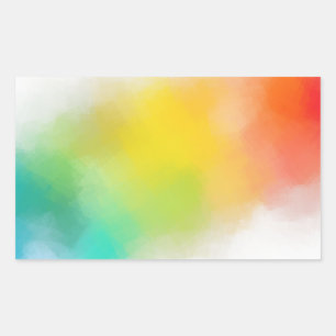 Custom Blank Template Colourful Abstract Trendy Sticker