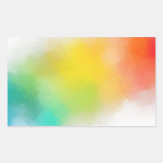 Custom Blank Template Colourful Abstract Trendy Sticker (Front)