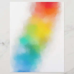 Custom Blank Template Modern Colourful Abstract Ar Letterhead
