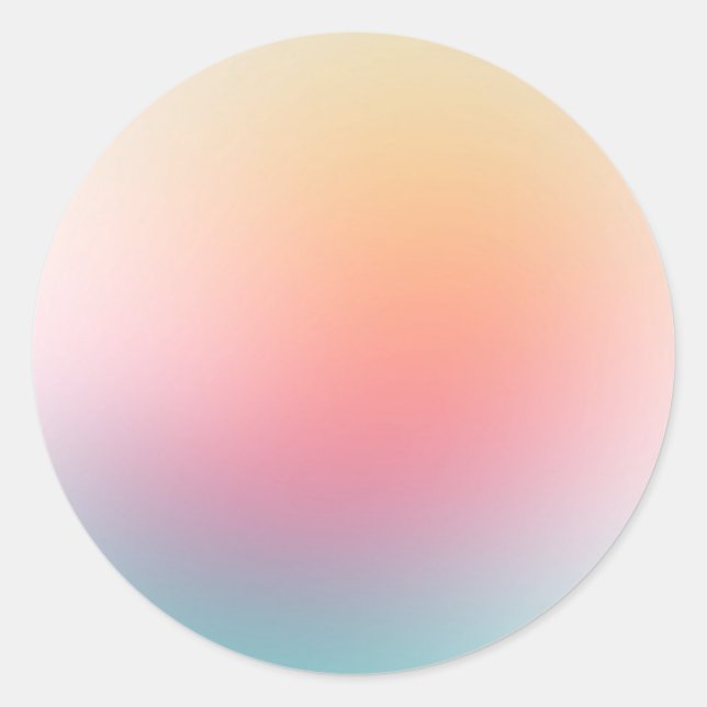 Custom Blank Template Red Pink Blue Purple Yellow Classic Round Sticker (Front)