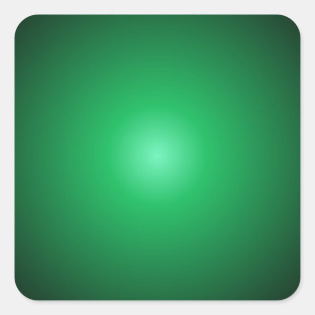 Custom Blank Trendy Elegant Template Green Colour Square Sticker (Front)