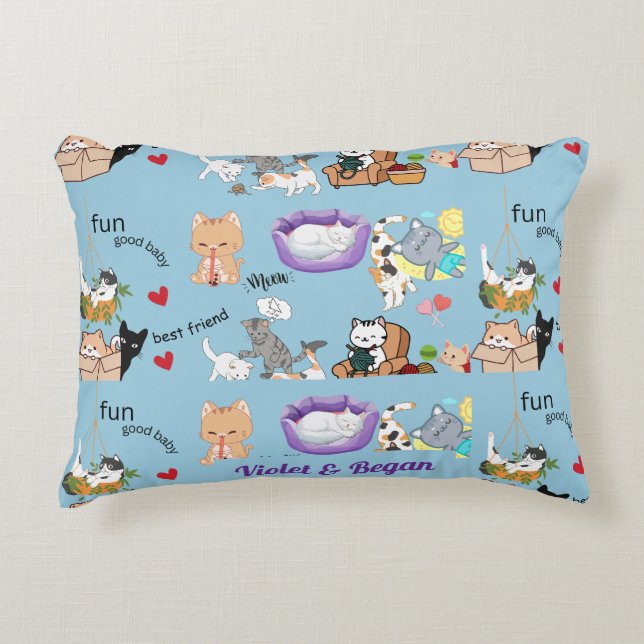 Custom Blanket for your Child Sherpa Blanket Accent Pillow (Front)