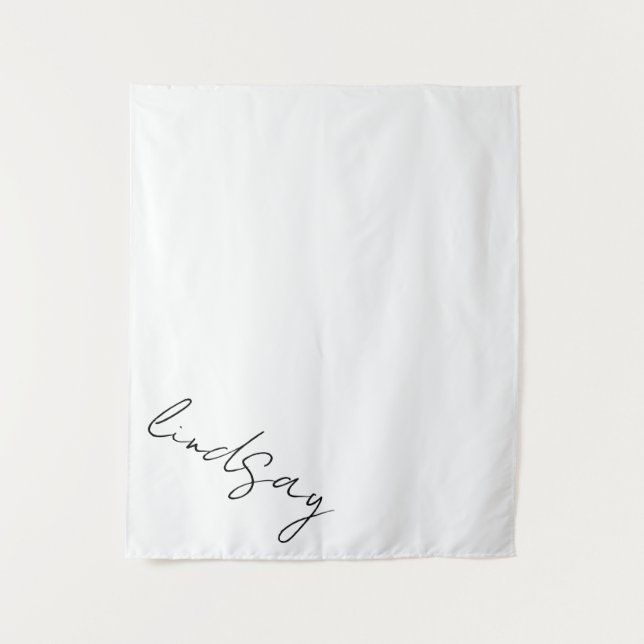 Custom Blanket with Name, Personalized Throw Blank Tapestry (Front)