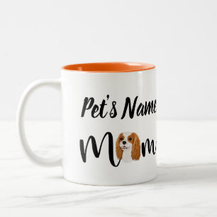 Custom Blenheim Cavalier King Charles Spaniel Gift Two-Tone Coffee Mug