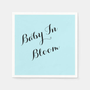 custom blue baby shower napkins for boys