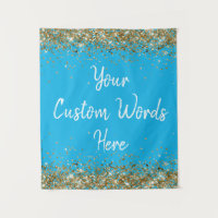 Custom Blue Backdrop Birthday Party Photo Booth