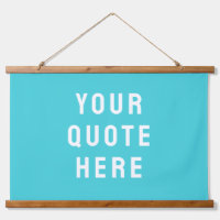 Custom Blue Banner Personalized Your Quote Wall