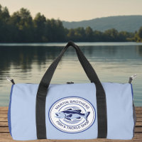 Custom Blue Bass Fisherman Lake Fishing
