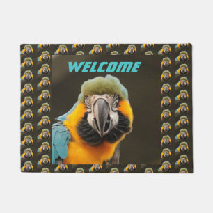 Custom Blue Bird Door Mat