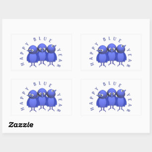 Custom Blue Birds Sticker