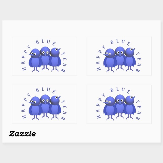 Custom Blue Birds Sticker (Sheet)