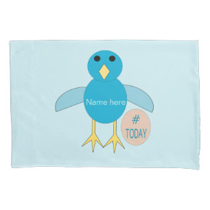 Custom Blue Birthday Boy Chick Pillowcase