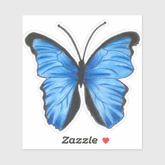 Custom Blue Butterfly  (Sheet)