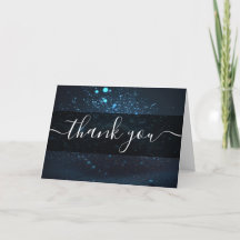 Custom Blue Dust Explosion Thank You