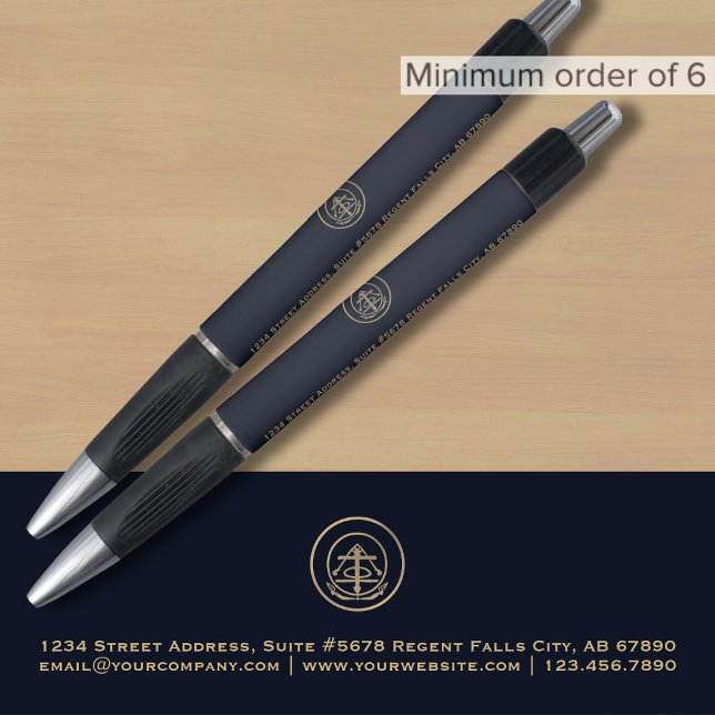 Custom Blue Gold Logo Pen (Creator Uploaded)