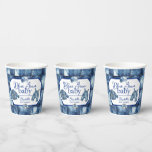 Custom Blue Jean Baby Denim Themed Baby Shower Paper Cups<br><div class="desc">Sip, Smile, and Celebrate in Denim Style! Add a touch of rustic charm to every toast with these Modern Blue Jean Baby Denim Themed Baby Shower Paper Cups. Featuring a chic faux denim background and clean, contemporary typography, these cups bring laid-back elegance to your baby shower beverage station. Perfect for...</div>