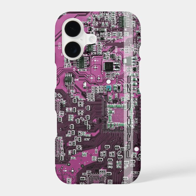 Custom Blue PCB Circuit Board for IT Pros (Back)