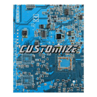 Custom Blue PCB Circuit Board for IT Pros 2