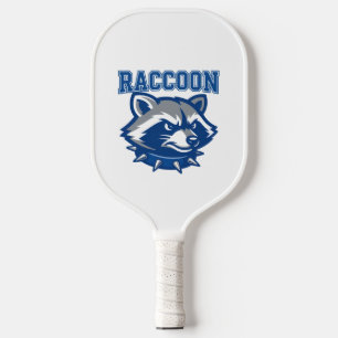 Custom Blue Raccoon Pickleball Paddle   Varsity
